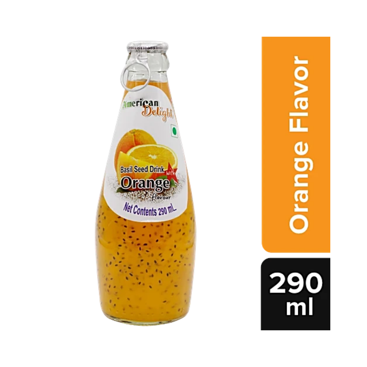 American Delight Basil Drink - Orange Flavored, 300 ml